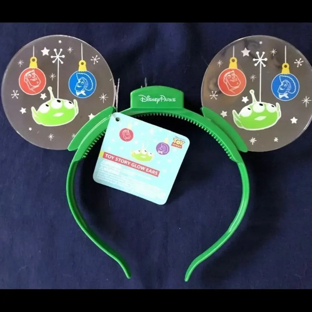 DISNEY PARKS TOY STORY GLOW EARS LIGHT-UP MICKEY MOUSE  CHRISTMAS HEADBAND N